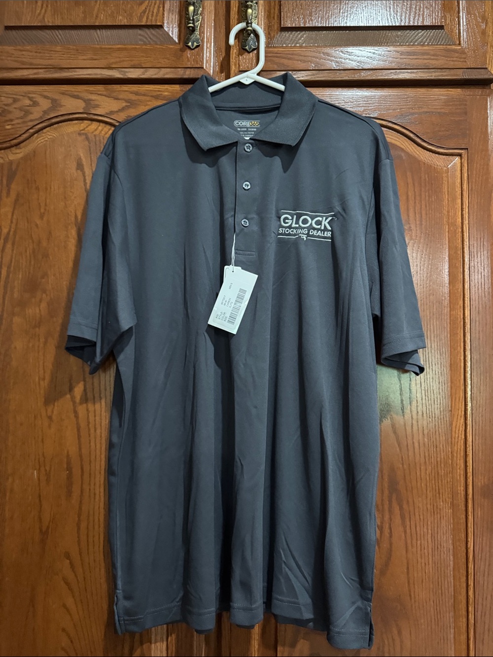 GLO jeans Men's Dark Gray Polo with Embroidered Logo